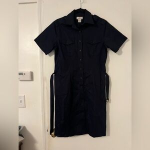Brooks Brothers Dark Blue Short Sleeve Dress size 10 (M119)